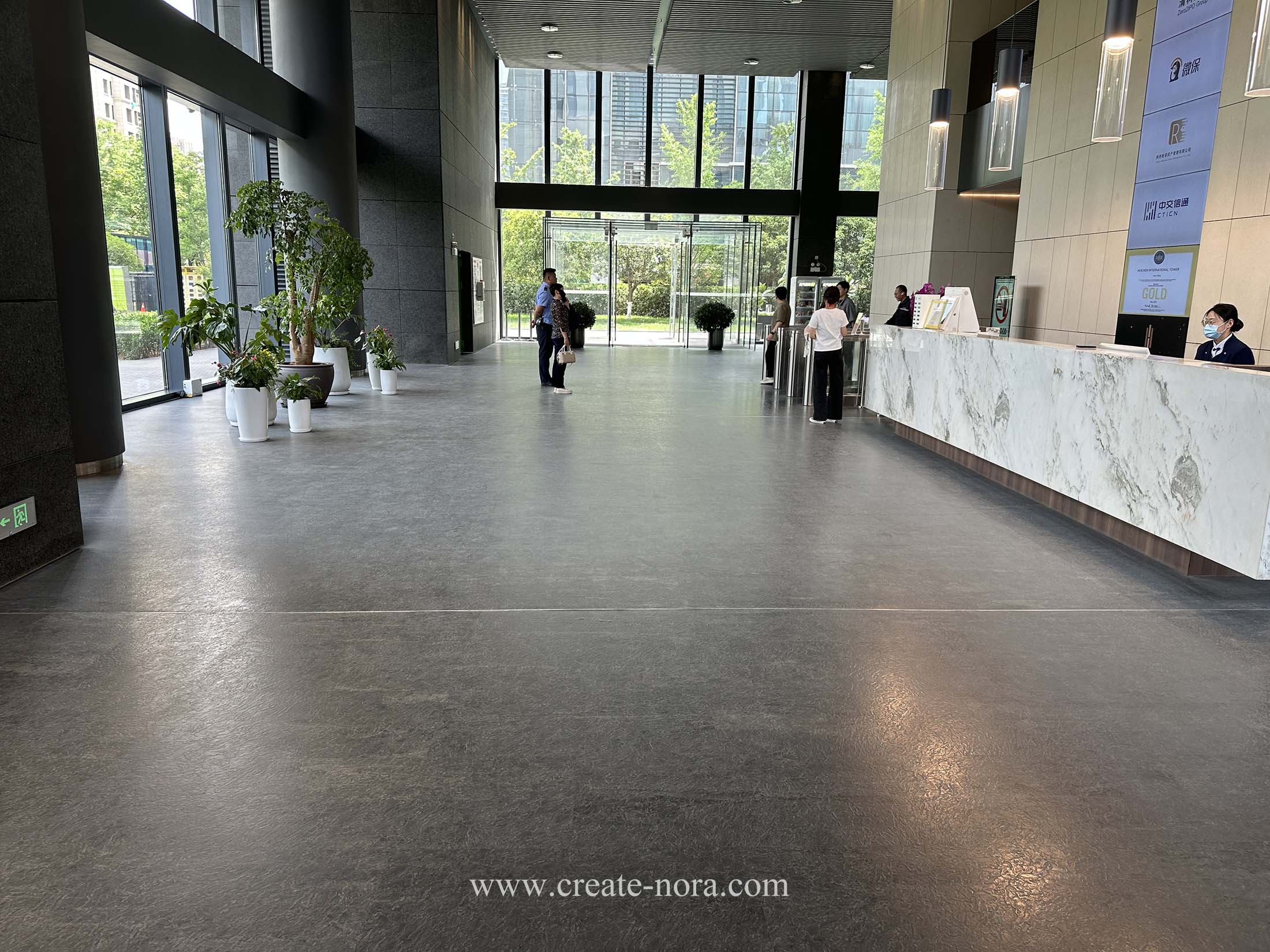 the photo of nora rubber flooring in Huicheng International Tower 2